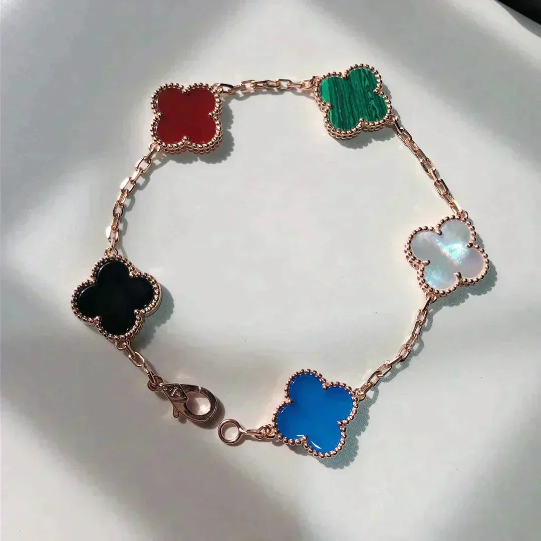 [Mystic]CLOVER 5 MOTIFS MULTICOLOR  BRACELET