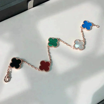 [Mystic]CLOVER 5 MOTIFS MULTICOLOR  BRACELET