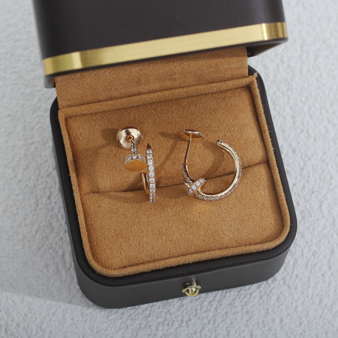 [Mystic]JUSTE EARRINGS 12.75MM PINK GOLD DIAMOND