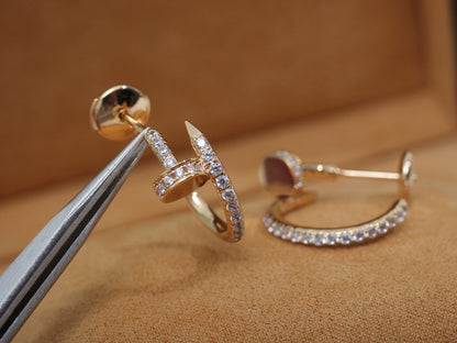 [Mystic]JUSTE EARRINGS 12.75MM PINK GOLD DIAMOND