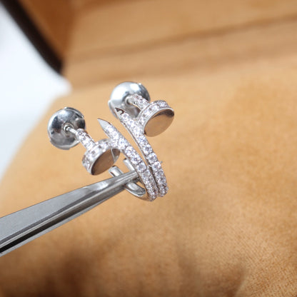 [Mystic]JUSTE EARRINGS 12.75MM SILVER DIAMOND