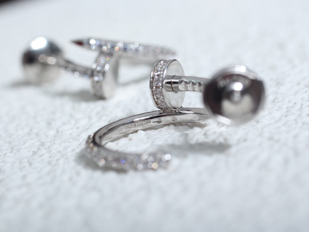 [Mystic]JUSTE EARRINGS 12.75MM SILVER DIAMOND