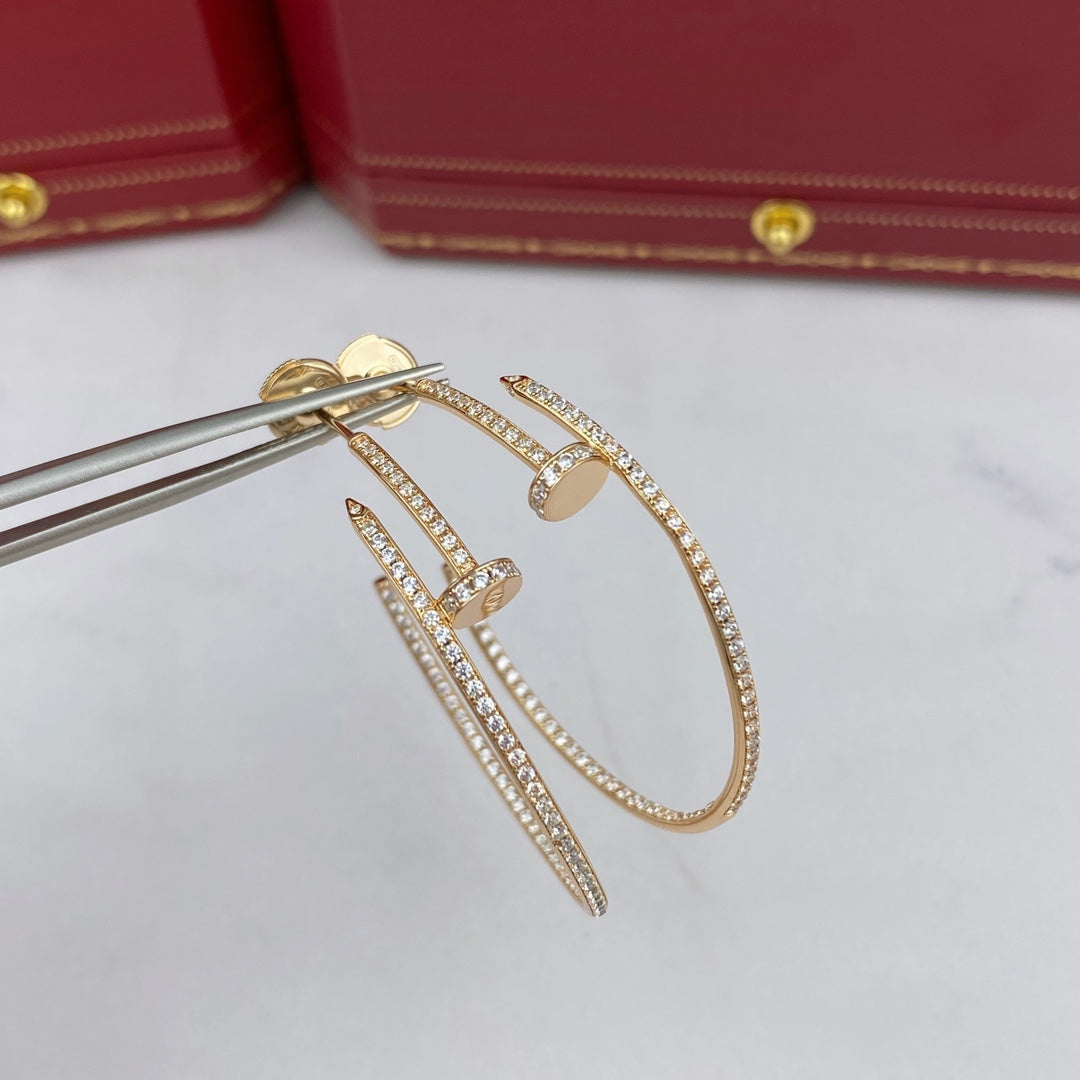 [Mystic]JUSTE EARRINGS FULL DIAMONDS 1.8MM