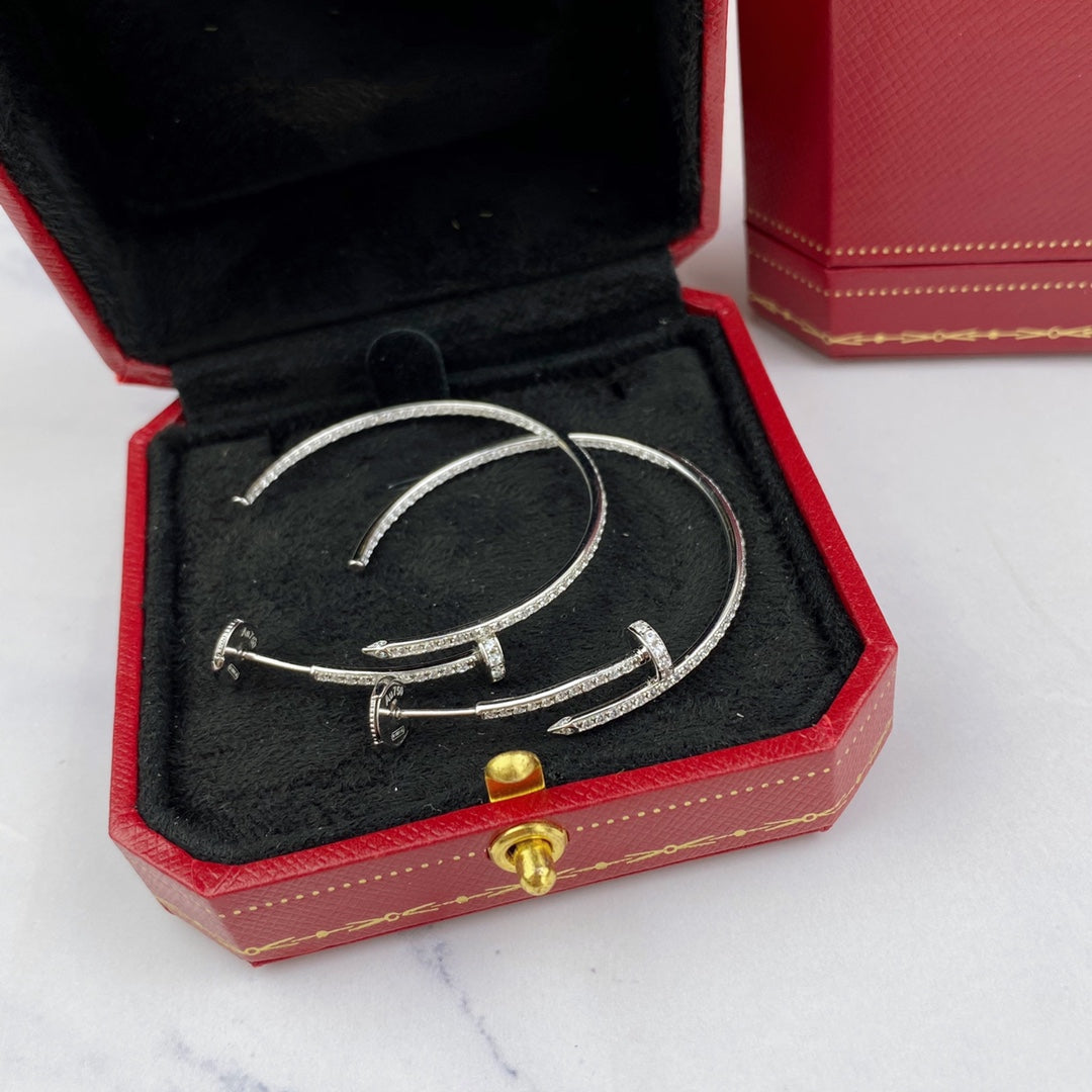 [Mystic]JUSTE EARRINGS FULL DIAMONDS 1.8MM