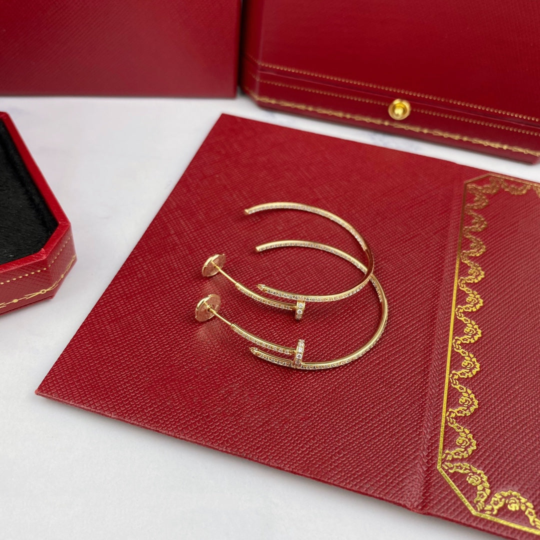 [Mystic]JUSTE EARRINGS FULL DIAMONDS 1.8MM