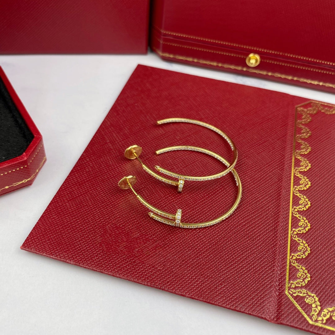 [Mystic]JUSTE EARRINGS FULL DIAMONDS 1.8MM