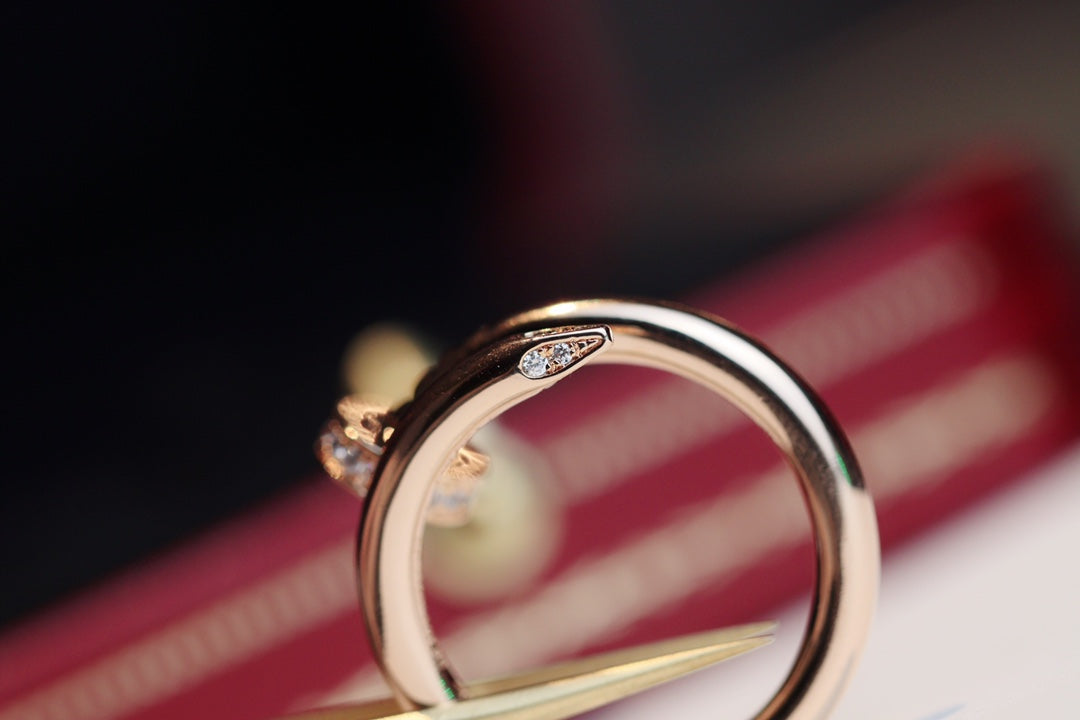 [Mystic]JUSTE RING 2.65MM PINK GOLD DIAMOND