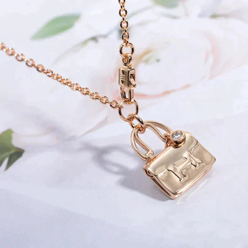 [Mystic]AMULETTE PEDANT ROSE GOLD NECKLACE