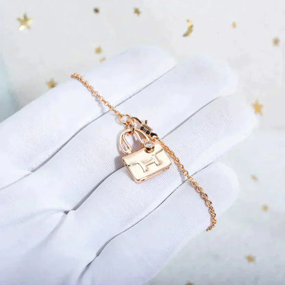 [Mystic]AMULETTE PEDANT ROSE GOLD NECKLACE