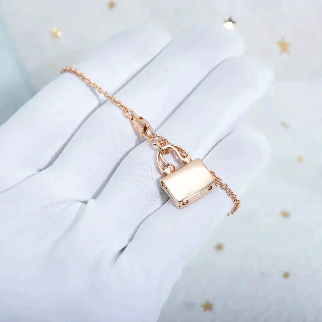 [Mystic]AMULETTE PEDANT ROSE GOLD NECKLACE