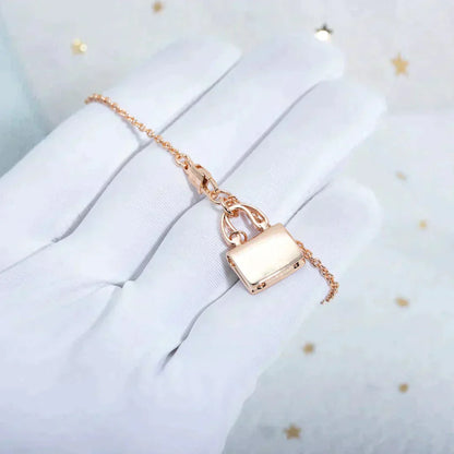 [Mystic]AMULETTE PEDANT ROSE GOLD NECKLACE