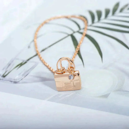 [Mystic]AMULETTE PEDANT ROSE GOLD NECKLACE