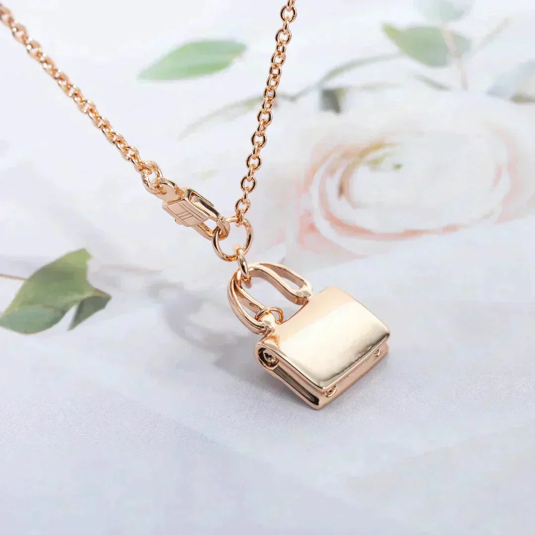 [Mystic]AMULETTE PEDANT ROSE GOLD NECKLACE