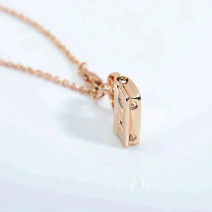 [Mystic]AMULETTE PEDANT ROSE GOLD NECKLACE