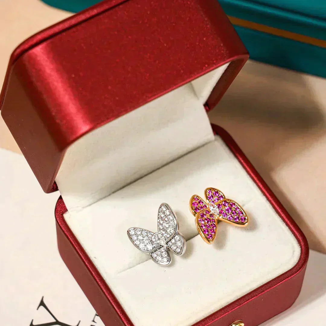 [Mystic]TWIN BUTTERFLY DIAMOND RING