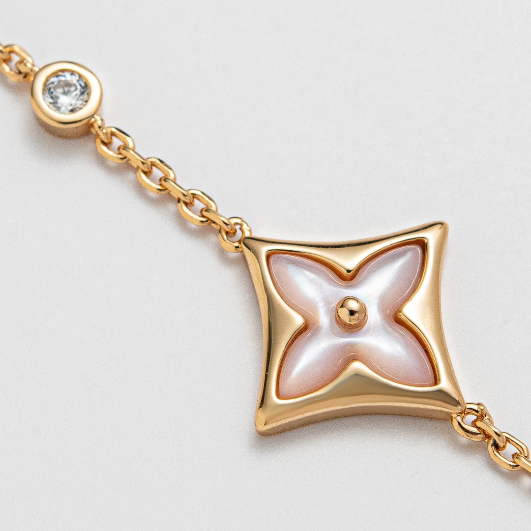 [Mystic]STAR 1 DIAMOND PINK GOLD BRACELET