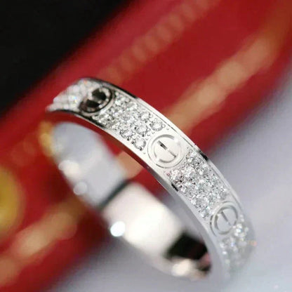 [Mystic Crown]LOVE RING 3.6MM DIAMOND PAVED