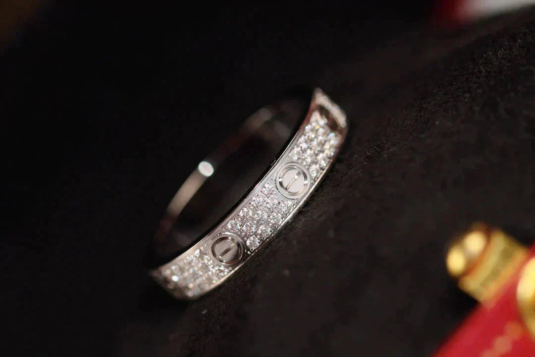 [Mystic]LOVE RING 3.6MM DIAMOND PAVED