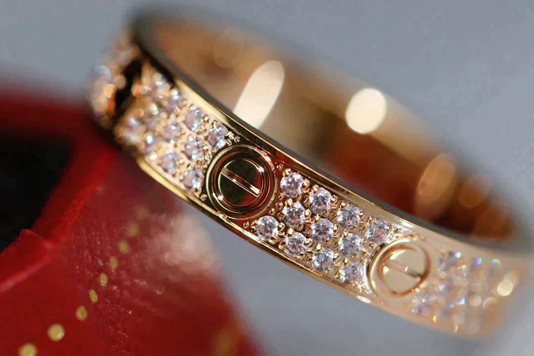 [Mystic]LOVE RING 3.6MM DIAMOND PAVED