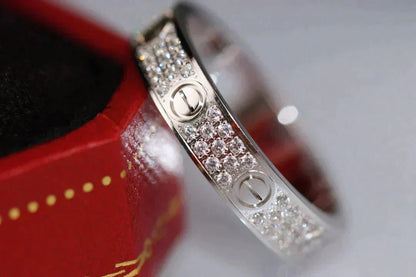 [Mystic Crown]LOVE RING 3.6MM DIAMOND PAVED