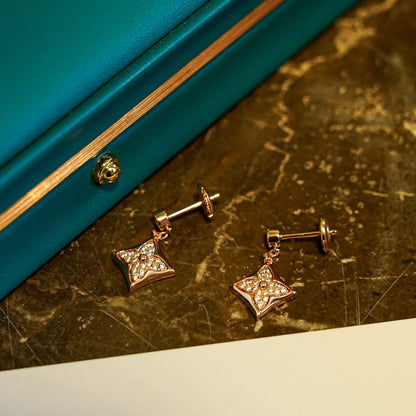 [Mystic]STAR DIAMONDS EARRINGS GOLD