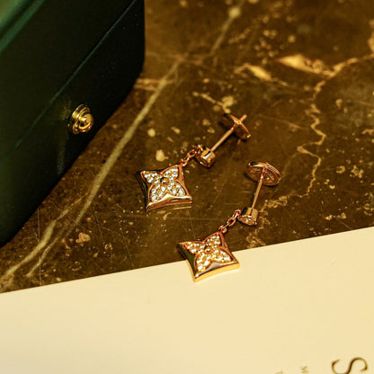 [Mystic]STAR DIAMONDS EARRINGS GOLD