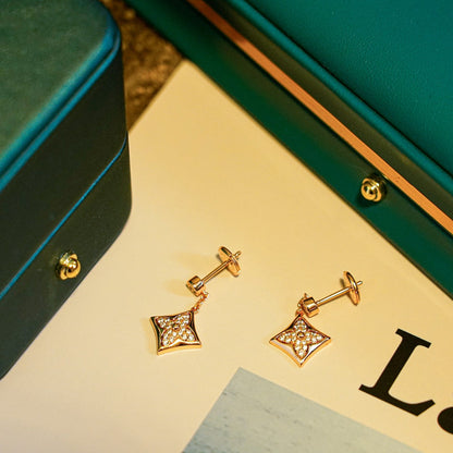 [Mystic]STAR DIAMONDS EARRINGS GOLD