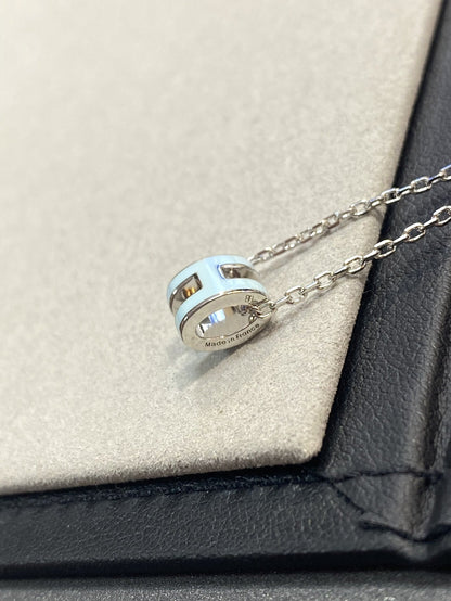 [Mystic]POP H LIGHT BLUE NECKLACE