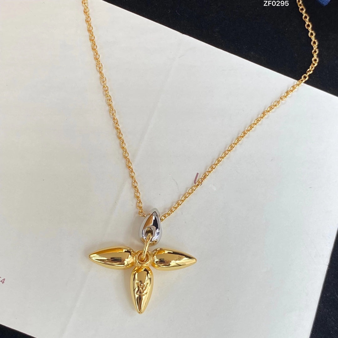 [Mystic]LOUISETTE PEDANT GOLD NECKLACE