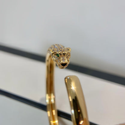 [Mystic]PANTHERE GOLD DIAMOND OPEN BRACELET