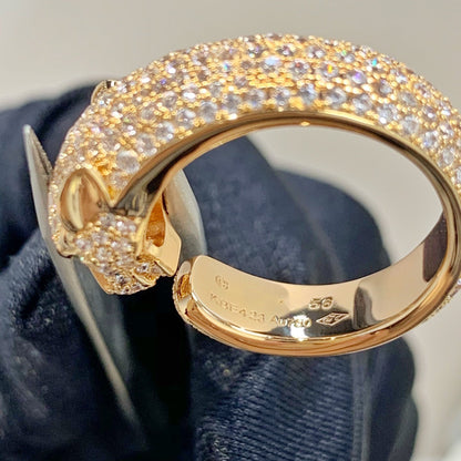 [Mystic]PANTHERE PINK GOLD DIAMOND RING
