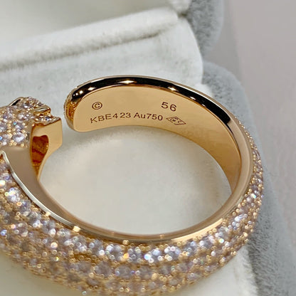 [Mystic]PANTHERE PINK GOLD DIAMOND RING