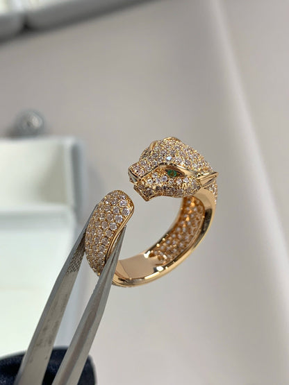 [Mystic]PANTHERE PINK GOLD DIAMOND RING