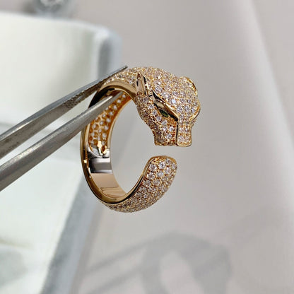 [Mystic]PANTHERE PINK GOLD DIAMOND RING