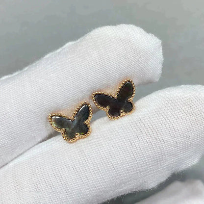[Mystic]BUTTERFLY DARK MOP  EARRINGS