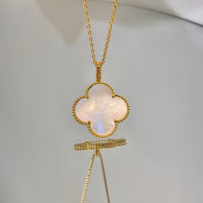 [Mystic]CLOVER 25MM MOP LARGE PENDANT NECKLACE