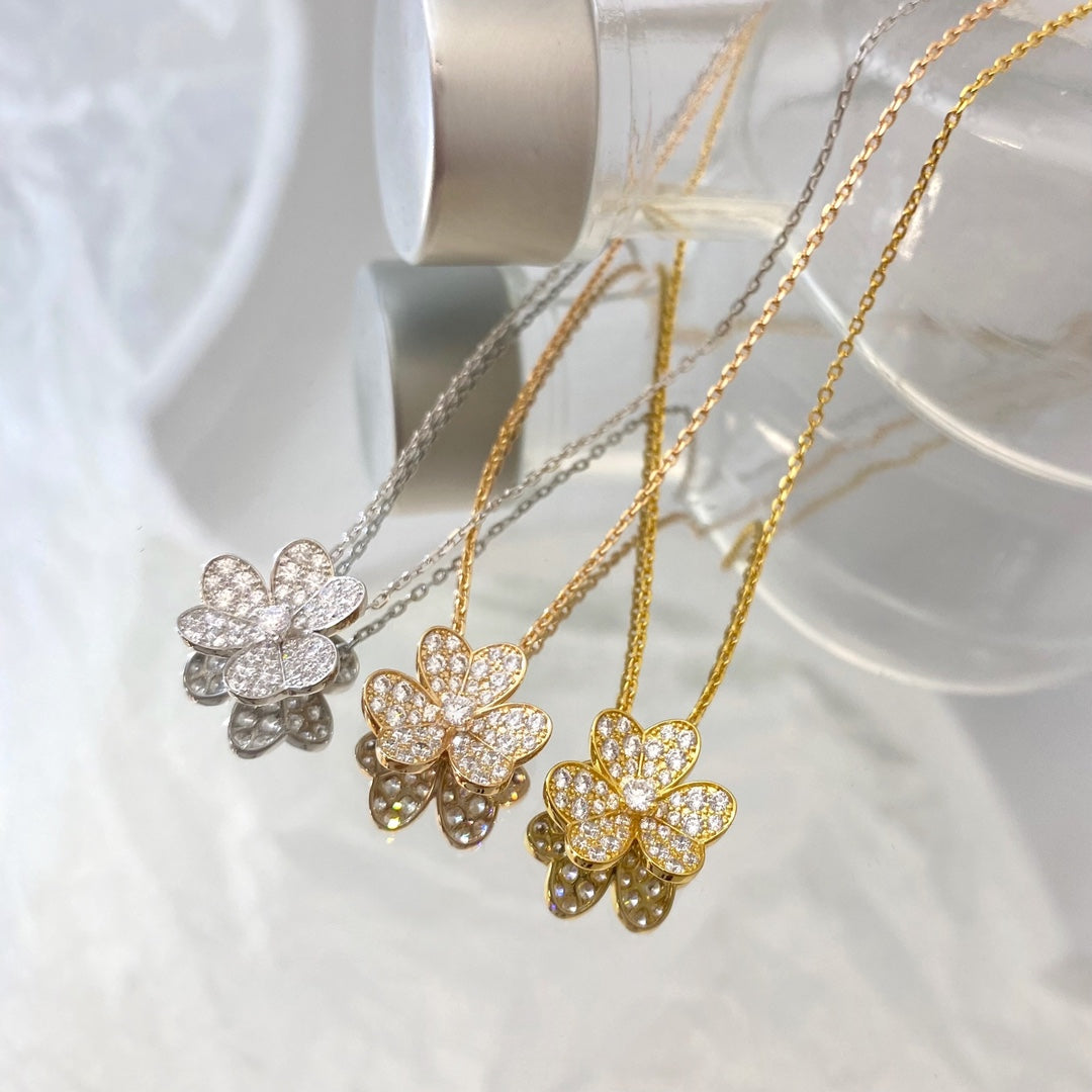 [Mystic]FLOWER DIAMOND NECKLACE