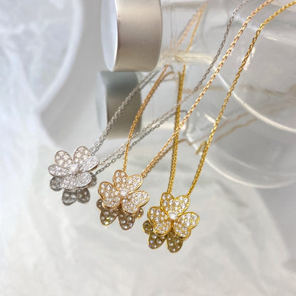 [Mystic]FLOWER DIAMOND NECKLACE