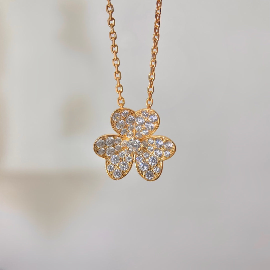 [Mystic]FLOWER DIAMOND NECKLACE