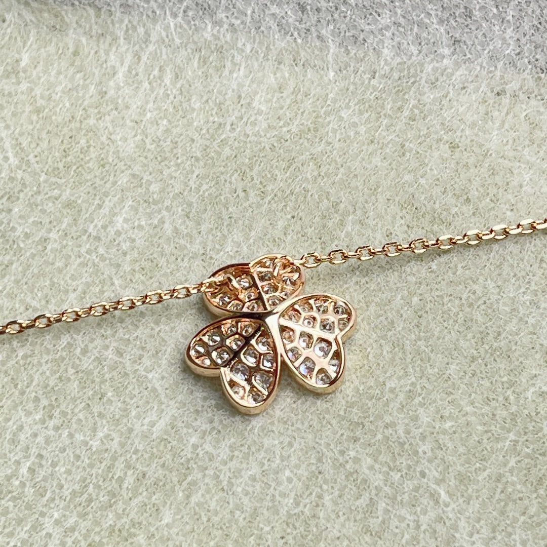 [Mystic]FLOWER DIAMOND NECKLACE