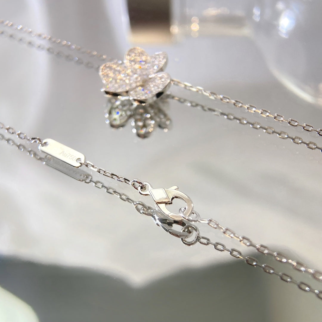 [Mystic]FLOWER DIAMOND NECKLACE