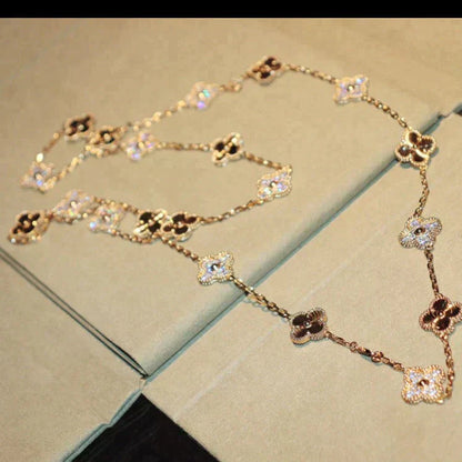 [Mystic]CLOVER 20 MOTIFS LASER DIAMOND NECKLACE