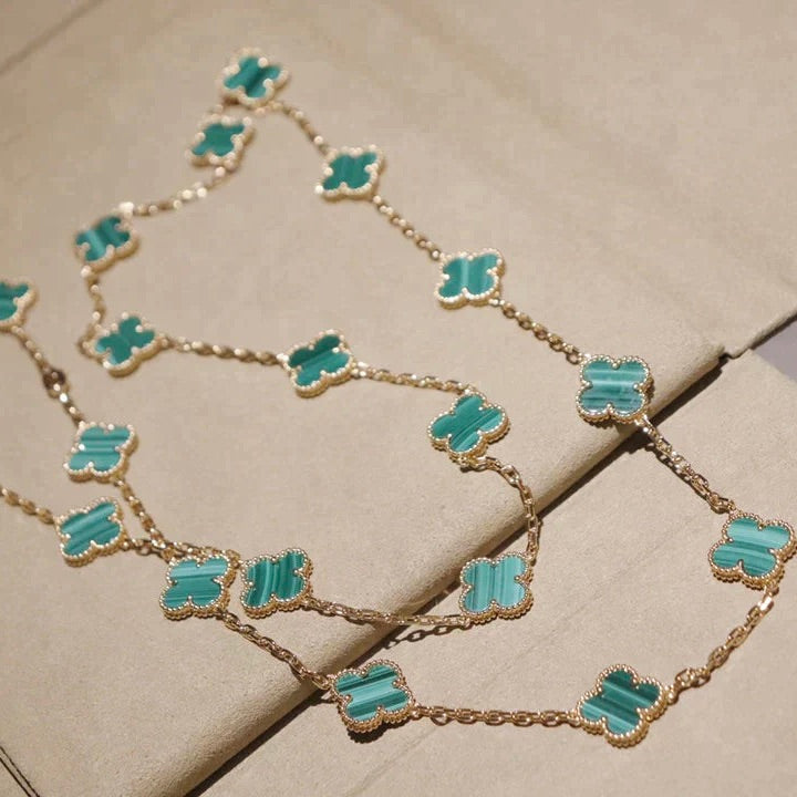 [Mystic]CLOVER 20 MOTIFS MALACHITE GOLD