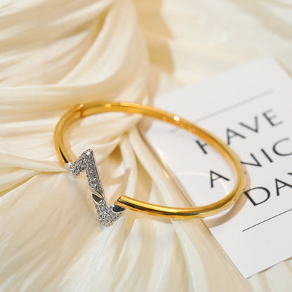 [Mystic]VOLTE UPSITE DOWN GOLD DIAMOND BRACELET