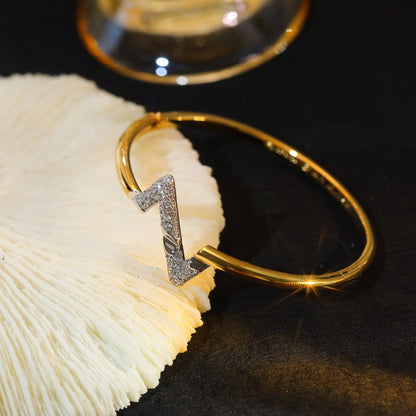 [Mystic]VOLTE UPSITE DOWN GOLD DIAMOND BRACELET