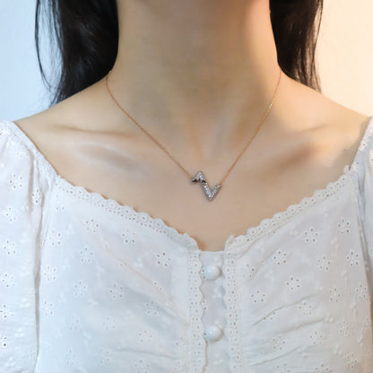 [Mystic]VOLT SILVER DIAMOND PEDANT NECKLACE