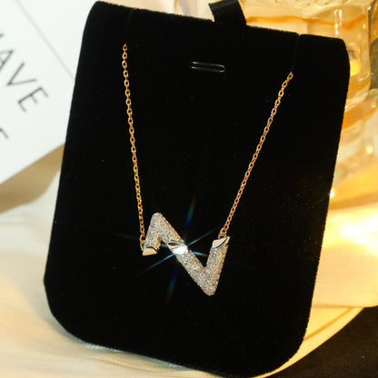 [Mystic]VOLT SILVER DIAMOND PEDANT NECKLACE
