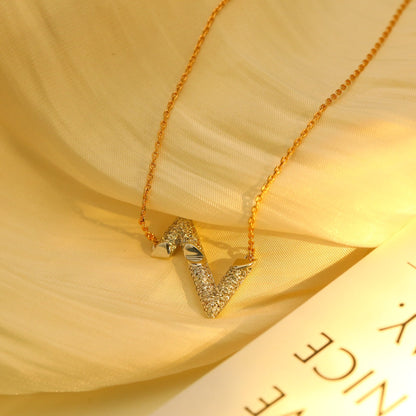 [Mystic]VOLT SILVER DIAMOND PEDANT NECKLACE