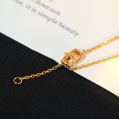 [Mystic]STAR AND SUN DIAMOND PINK GOLD NECKLACE
