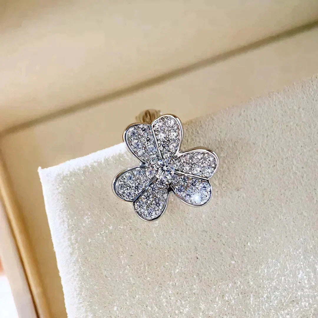 [Mystic]CLOVER COMOS DIAMOND EARRINGS SILVER